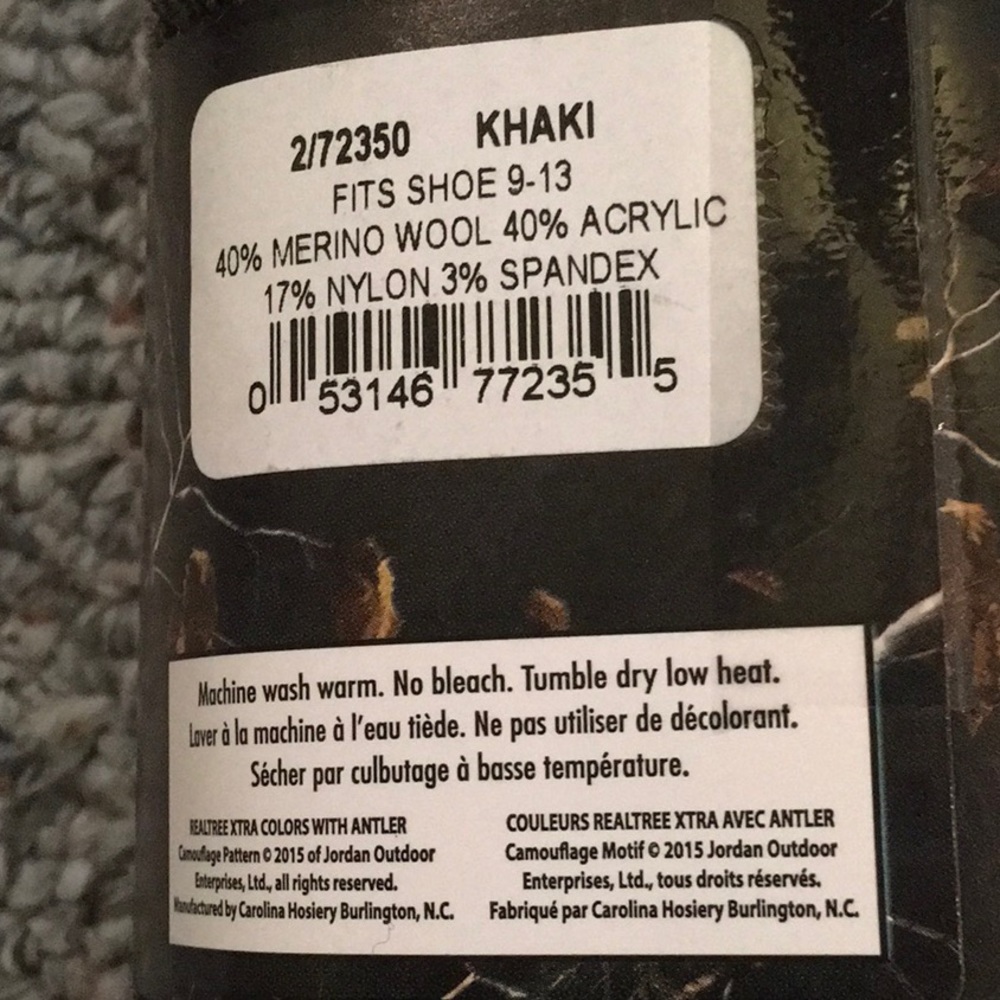 Realtree ‘Carolina Ultimate’ 10 Pairs Of Socks. - Picture 4 of 7